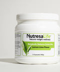 NutresaLife Metabolic Balance Drink Mix (lemon lime flavor) container on a white background